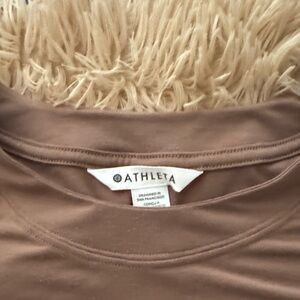 Athleta Cocoa Brown Tee